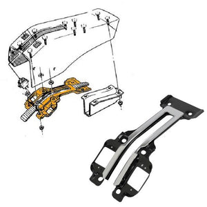 C3 Corvette Emergency Parking Brake Console for Power Windows Replacement Kit Fits: 69 thru 76 with Power Windows