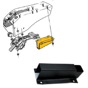 C3 Corvette Emergency Parking Brake Console for Manual Windows Replacement Kit Fits: 69 thru 76 with Manual Windows