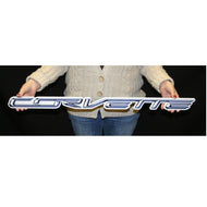 C7 Corvette Wall Emblem Script Large Metal Art 2014 thru 2019 Corvettes