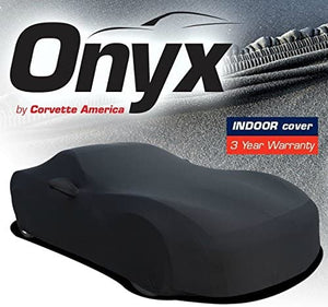 C7 Corvette HIGH END Onyx Black Satin Custom Stretch Indoor Car Cover 14-19