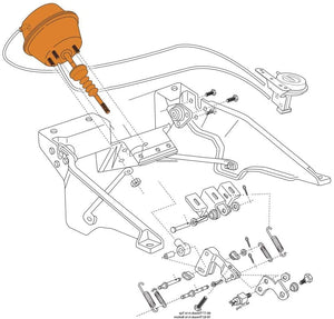 C3 68-82 Corvette Headlight Vacuum Actuator Right Passenger Side Fits: All 68-82