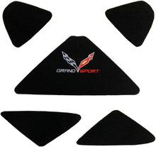 Load image into Gallery viewer, C7 Corvette Trunk Lid Liner Cross Flag + Grand Sport Emblem 5Pc Kit GS 14-19
