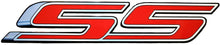 Load image into Gallery viewer, Chevy SS Super Sport in Red Full Size Wall Emblem Art 34&quot; by 7&quot; 5th Gen Camaro
