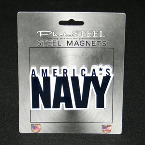 America’s Navy USN Mini Emblem Art Magnet 4.5" x 2.5" in Size Made of Steel