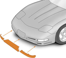 Load image into Gallery viewer, C5 Corvette Front Lower Spoiler Air Dam Kit w/ Upgraded Mount Hardware 97-04
