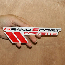 Load image into Gallery viewer, C6 Corvette Grand Sport Metal Magnet Emblem Art Size: 7&quot; x 2&quot; 10 thru 13 GS
