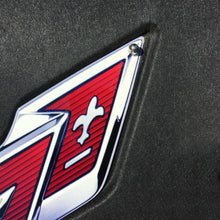 Load image into Gallery viewer, C7 Corvette Stingray Crossed flag Metal Under hood Emblem Fits: 2014 thru 2019
