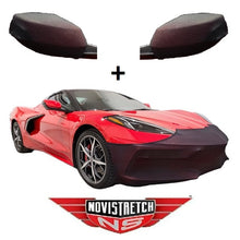 Load image into Gallery viewer, C8 Corvette Stingray NoviStretch Front + Mirror Bra High Tech Stretch Mask Combo 2020 + Later
