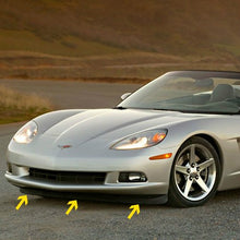 Load image into Gallery viewer, C6 Corvette Front Lower Spoiler 3 Piece Kit Fits: All 05 Thru 13
