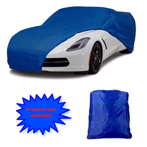 C7 Corvette Stingray Semi Custom Car Cover Blue 2014 thru 2019