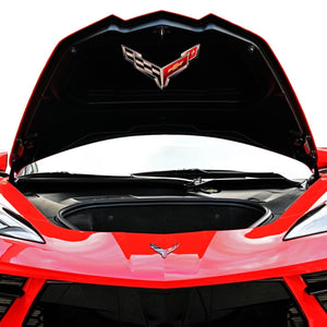 C8 Corvette Trunk Crossed flag Metal Under Lid Frunk Emblem Fits: 2020 + Later