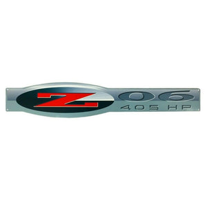 C5 Corvette ZO6 405HP Wall Emblem Large Metal Art 02-04 Full 36" by 6.5" in size Z06