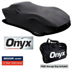 C3 Corvette HIGH END Onyx Black Satin Custom Stretch Indoor Car Cover 68 - 82